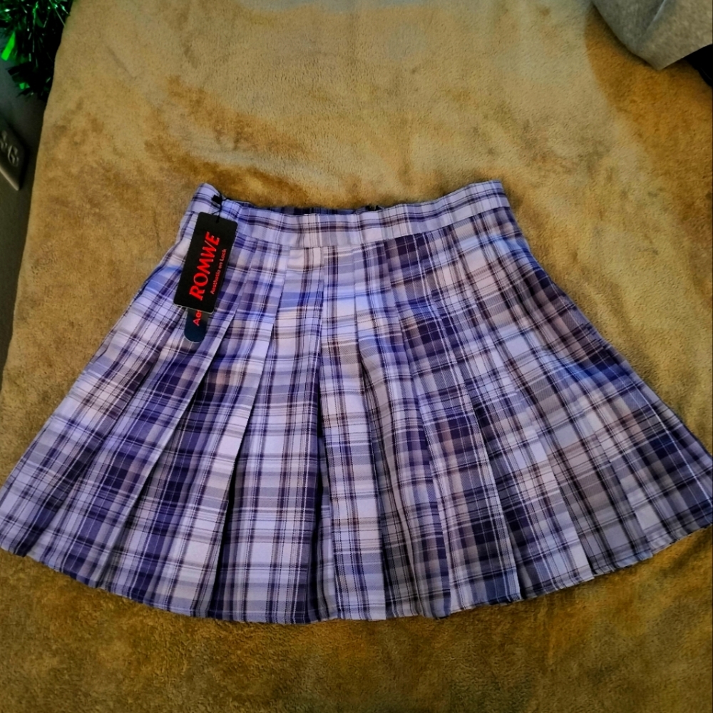Purple mini skirt